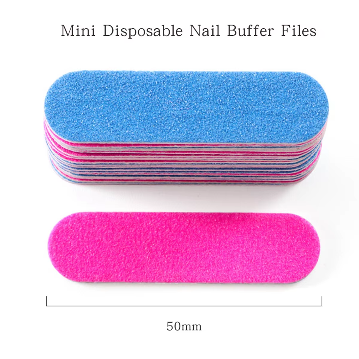 100 Pack 2 Inches Disposable Double-Sided Mini Nail Filers - Image 2