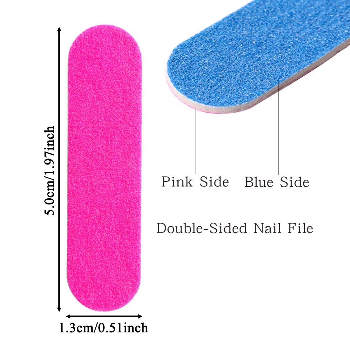 100 Pack 2 Inches Disposable Double-Sided Mini Nail Filers - Image 5