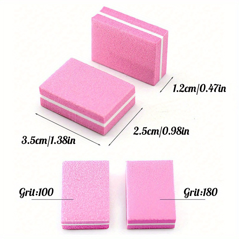 50Pcs 100/180 Gritt Mini Block Buffers - Image 4