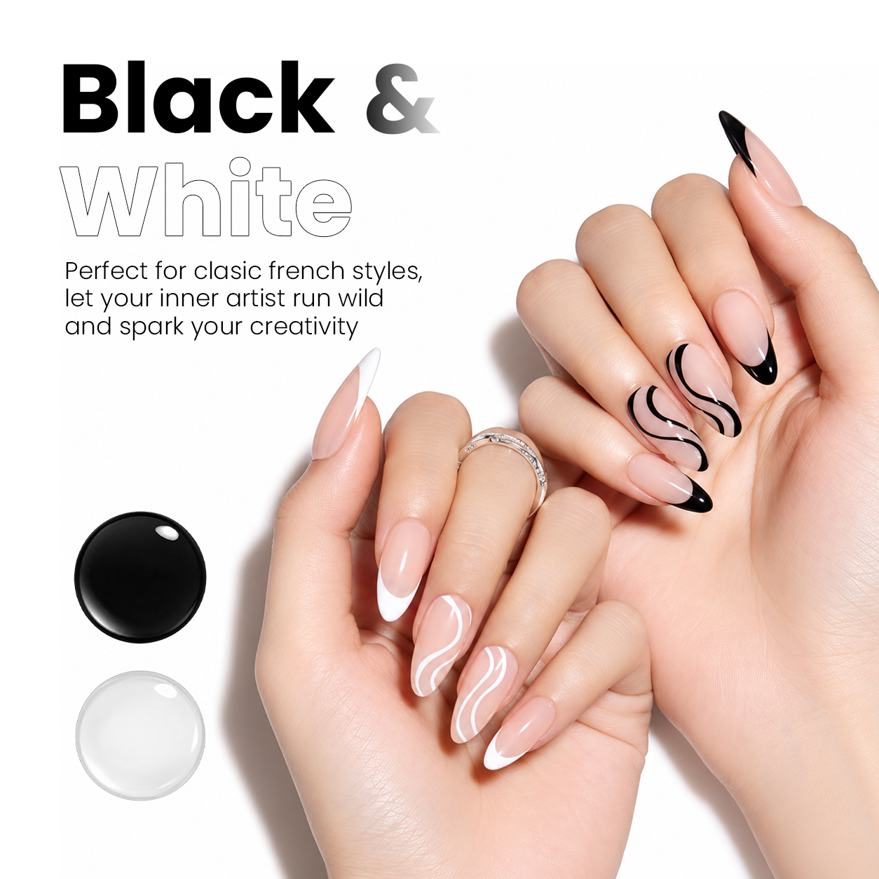 VADHARYA Black & White Liner Gel 10ml