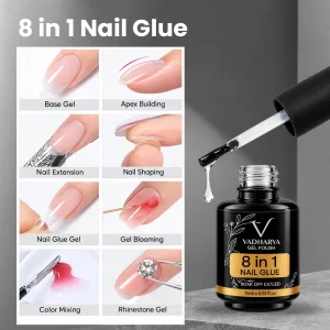VADHARYA 8 in 1 Nail Glue Gel