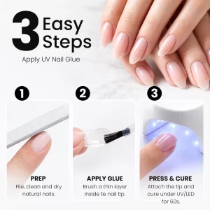 VADHARYA 8 in 1 Nail Glue Gel